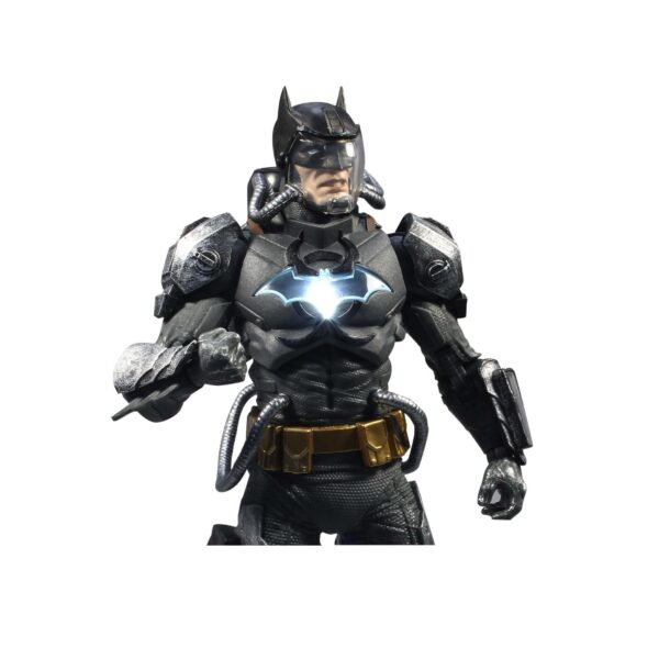 DC Multiverse Actionfigur Batman Hazmat Suit Gold Label Light Up Batman Symbol 18 cm – Bild 6