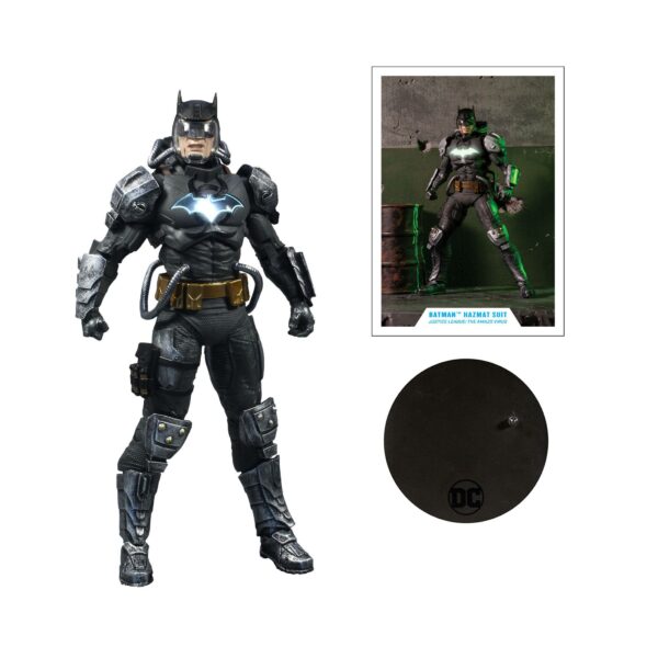 DC Multiverse Actionfigur Batman Hazmat Suit Gold Label Light Up Batman Symbol 18 cm – Bild 4