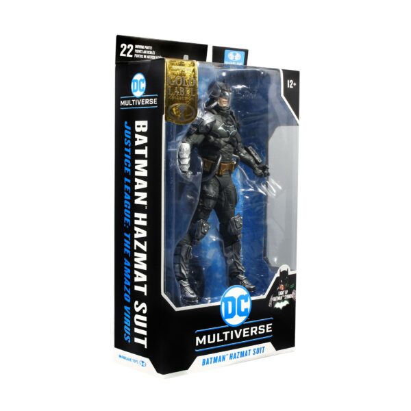 DC Multiverse Actionfigur Batman Hazmat Suit Gold Label Light Up Batman Symbol 18 cm – Bild 2