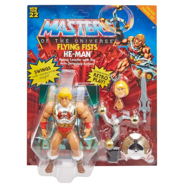Masters of the Universe Origins Deluxe Actionfigur 2022 Flying Fists He-Man 14 cm
