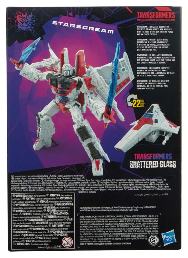 Transformers: Shattered Glass Voyager Class Actionfigur 2021 Starscream 18 cm – Bild 3