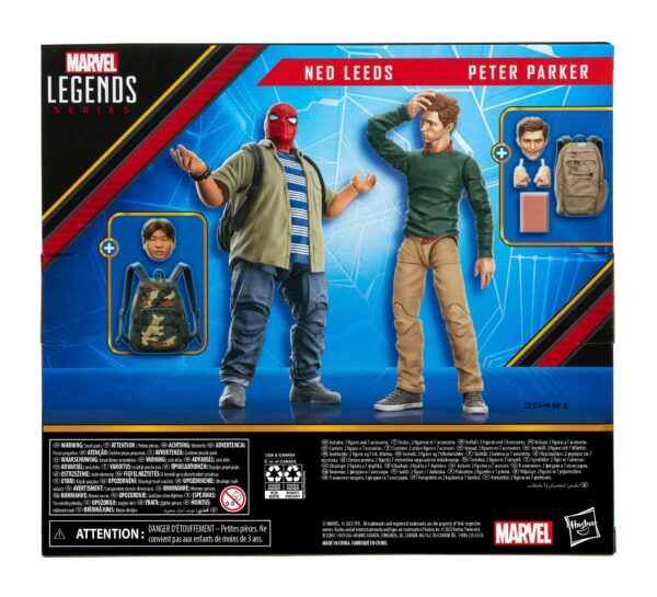 Spider-Man: Homecoming Marvel Legends Actionfiguren 2er-Pack 2022 Ned Leeds & Peter Parker 15 cm – Bild 2
