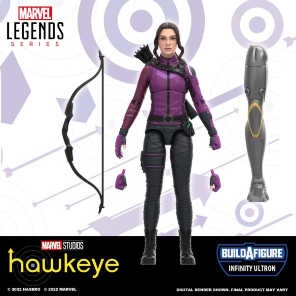 Hawkeye Marvel Legends Series Actionfigur 2022 Infinity Ultron BAF: Kate Bishop 15 cm – Bild 3