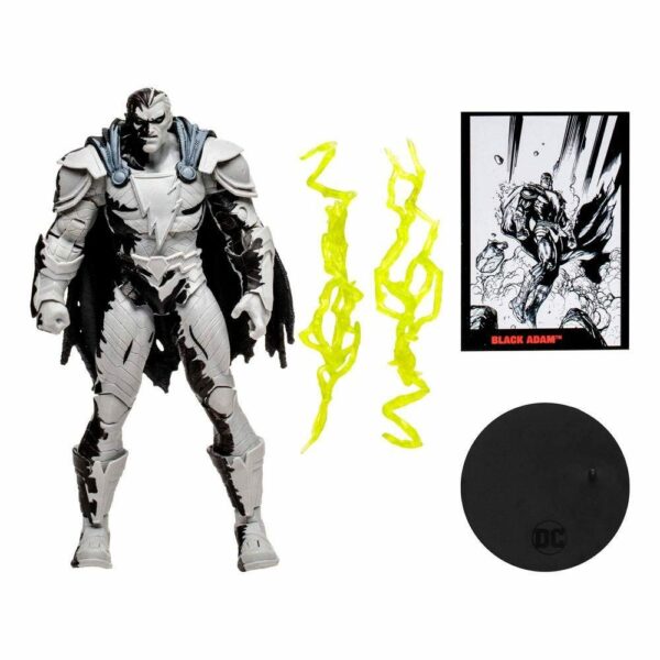 DC Comics: Black Adam – Black Adam (Line Art Variant) 7″ inch Action Figure with Black Adam Comic (PAGE PUNCHERS) – Bild 5