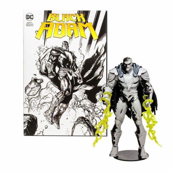 DC Comics: Black Adam – Black Adam (Line Art Variant) 7″ inch Action Figure with Black Adam Comic (PAGE PUNCHERS) – Bild 4