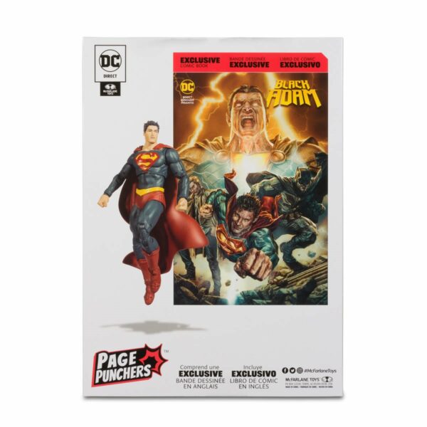 DC Comics: Black Adam - Superman 7" inch Action Figure with Black Adam Comic (PAGE PUNCHERS) – Bild 4