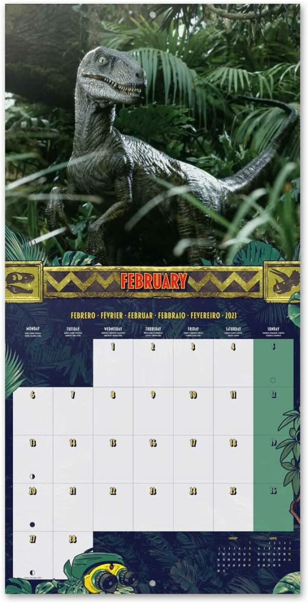 Jurassic Park Jahreskalender 2023 mit Geschenkposter – Bild 6