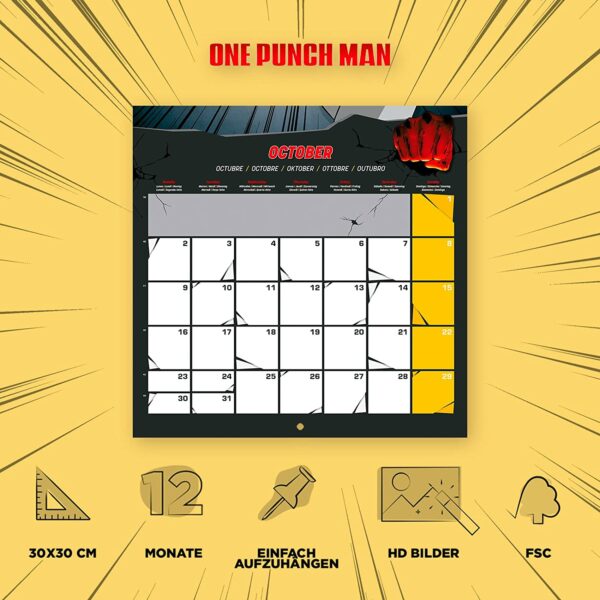 One Punch Man Jahreskalender 2023 mit Geschenkposter – Bild 6