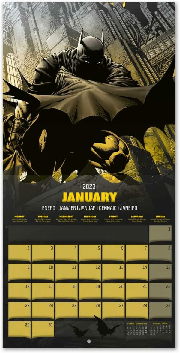 Batman DC Comics Jahreskalender 2023 mit Geschenkposter – Bild 6