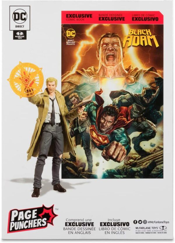 DC Comics: Black Adam – John Constantine 7″ inch Action Figure with Black Adam Comic (PAGE PUNCHERS) – Bild 11