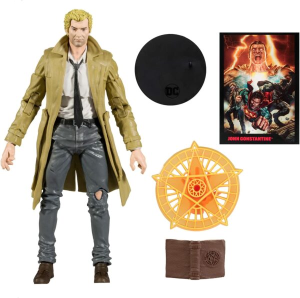 DC Comics: Black Adam – John Constantine 7″ inch Action Figure with Black Adam Comic (PAGE PUNCHERS) – Bild 2