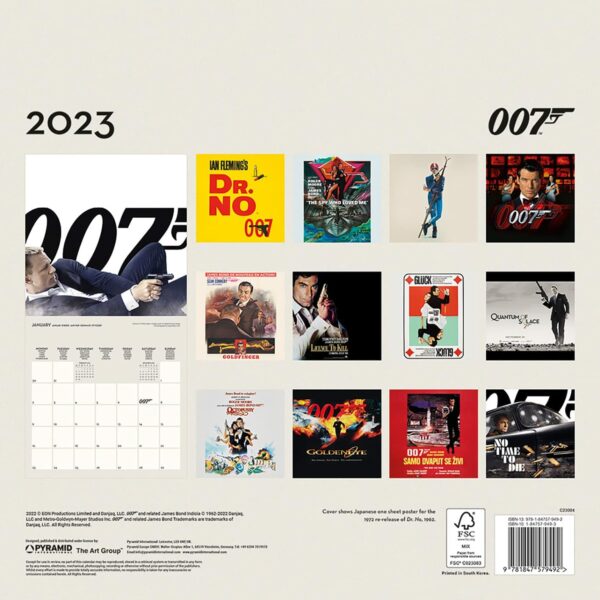 James Bond 007 Jahreskalender 2023 – Bild 2