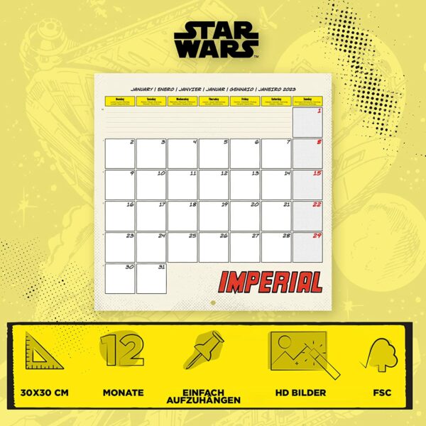 Star Wars Klassiker Jahreskalender 2023 mit Geschenkposter – Bild 4
