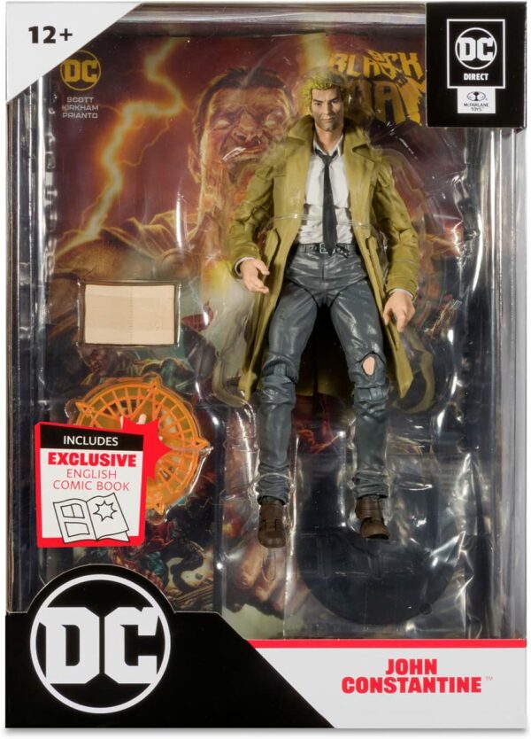 DC Comics: Black Adam – John Constantine 7″ inch Action Figure with Black Adam Comic (PAGE PUNCHERS)