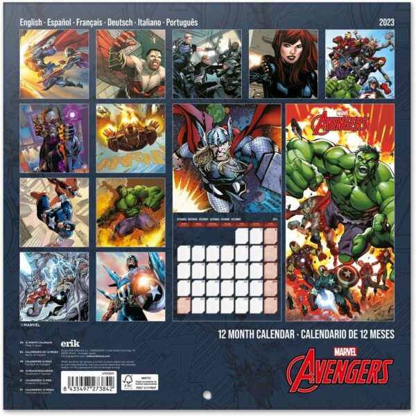 Avengers Jahreskalender 2023 mit Geschenkposter – Bild 2