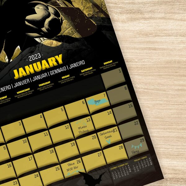 Batman DC Comics Jahreskalender 2023 mit Geschenkposter – Bild 5