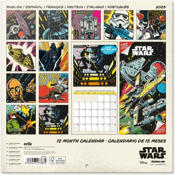 Star Wars Klassiker Jahreskalender 2023 mit Geschenkposter – Bild 2