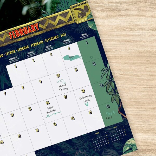Jurassic Park Jahreskalender 2023 mit Geschenkposter – Bild 5