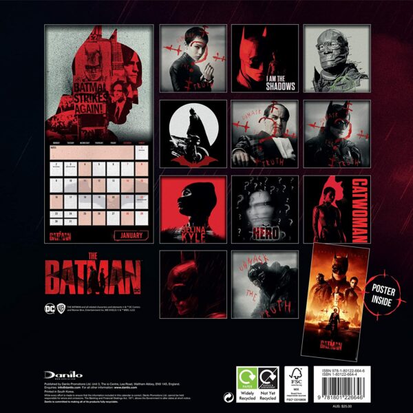 The Batman Jahreskalender 2023 mit Geschenkposter – Bild 2