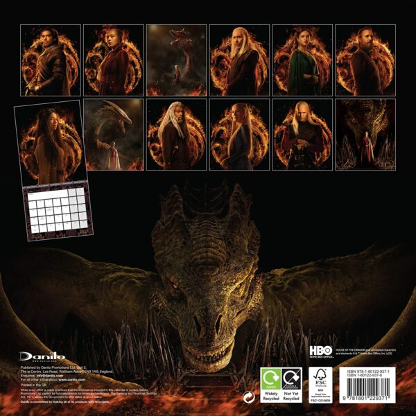 House of the Dragon Jahreskalender 2023 – Bild 2
