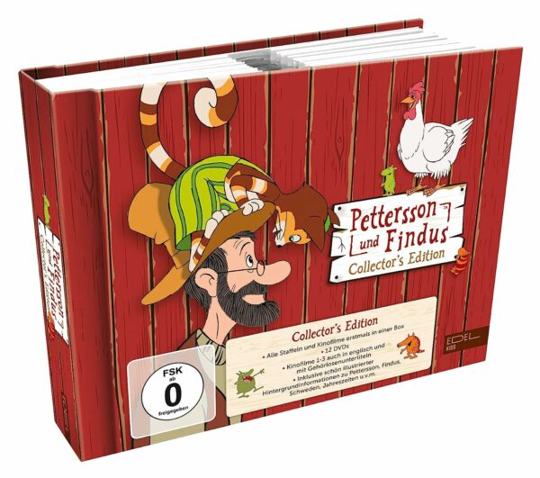 Pettersson und Findus - Collector's Edition (12 DVDs) - Die kompletten Staffeln 1 + 2 sowie die Kinofilme 1-4