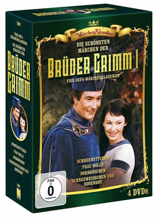 Märchen Klassiker: Brüder Grimm Box: Vier DEFA Märchen-Klassiker: Schneewittchen / Frau Holle / Dornröschen / Schneeweißchen und Rosenrot (1961-1978) [4 DVD´s]