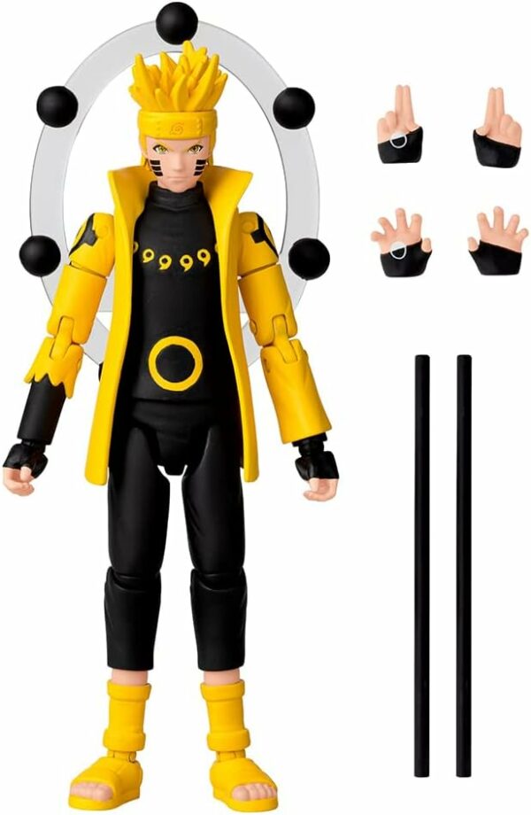 BANDAI - Anime Heroes - Naruto Shippuden - Figur Naruto Uzumaki im Rikudo-Modus (Sage of Six Paths Mode) 17 cm – Bild 2