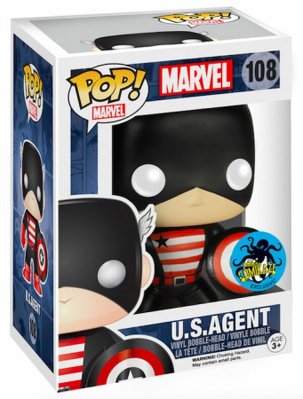 Funko POP Marvel: US Agent - Comikaze Exclusive Sticker – Bild 2