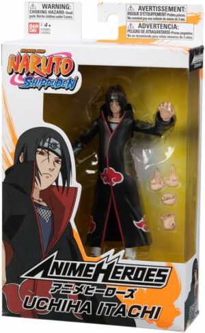 Bandai – Anime Heroes – Naruto Shippuden – Anime Heroes Figur 17 cm – Itachi Uchiwa