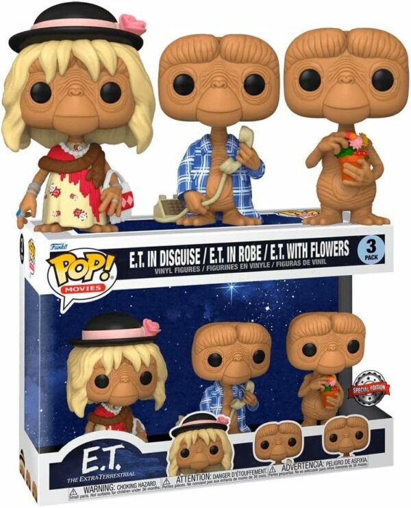 Funko E.T. 40th Anniversary POP! Filme Vinyl Pack 3 Figuren E.T. 9 cm