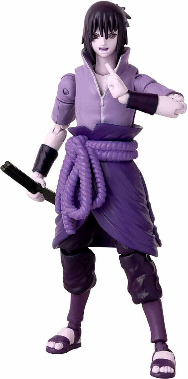 Bandai – Anime Heroes – Naruto Shippuden – Anime Heroes-Figur Sasuke 17 cm – Uchiwa Sasuke [Rinnegan/Mangekyo Sharingan] – Bild 7