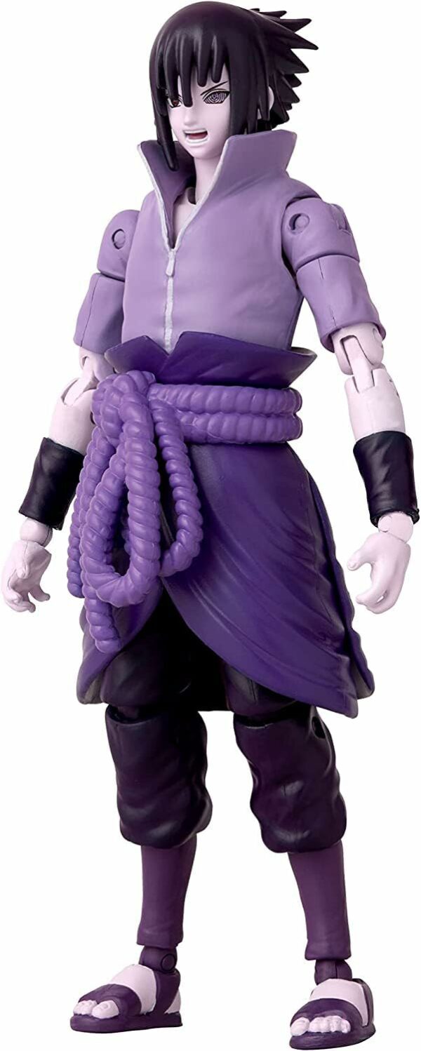 Bandai – Anime Heroes – Naruto Shippuden – Anime Heroes-Figur Sasuke 17 cm – Uchiwa Sasuke [Rinnegan/Mangekyo Sharingan] – Bild 5