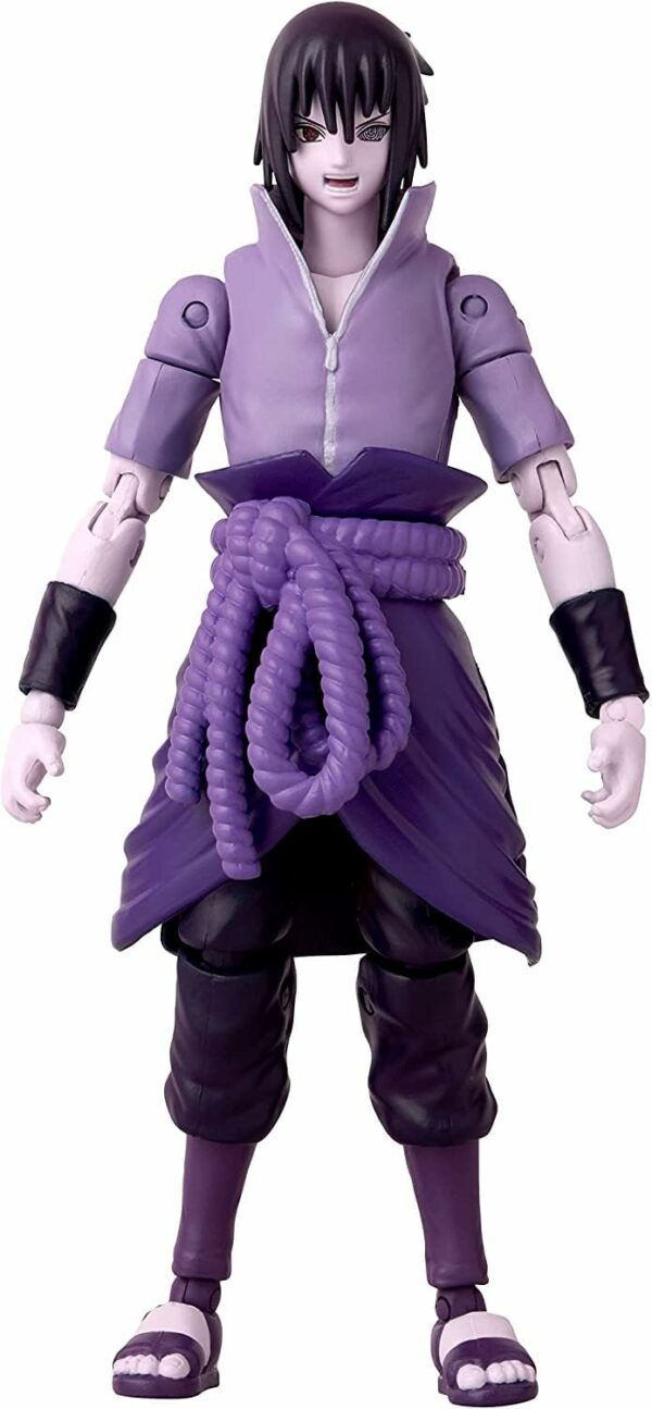 Bandai – Anime Heroes – Naruto Shippuden – Anime Heroes-Figur Sasuke 17 cm – Uchiwa Sasuke [Rinnegan/Mangekyo Sharingan] – Bild 4