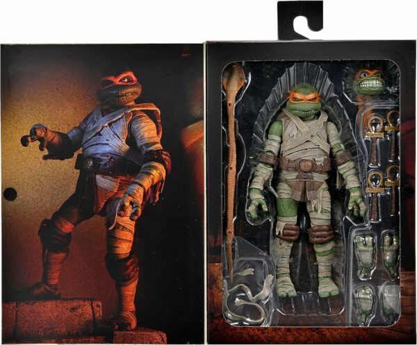 Neca Universal Monsters x TMNT Ultimate Michelangelo as The Mummy 18cm