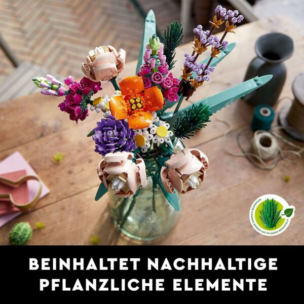 LEGO 10280 Icons Blumenstrauß, Künstliche Blumen, Wohnaccessoires, Botanische Sammlung – Bild 6
