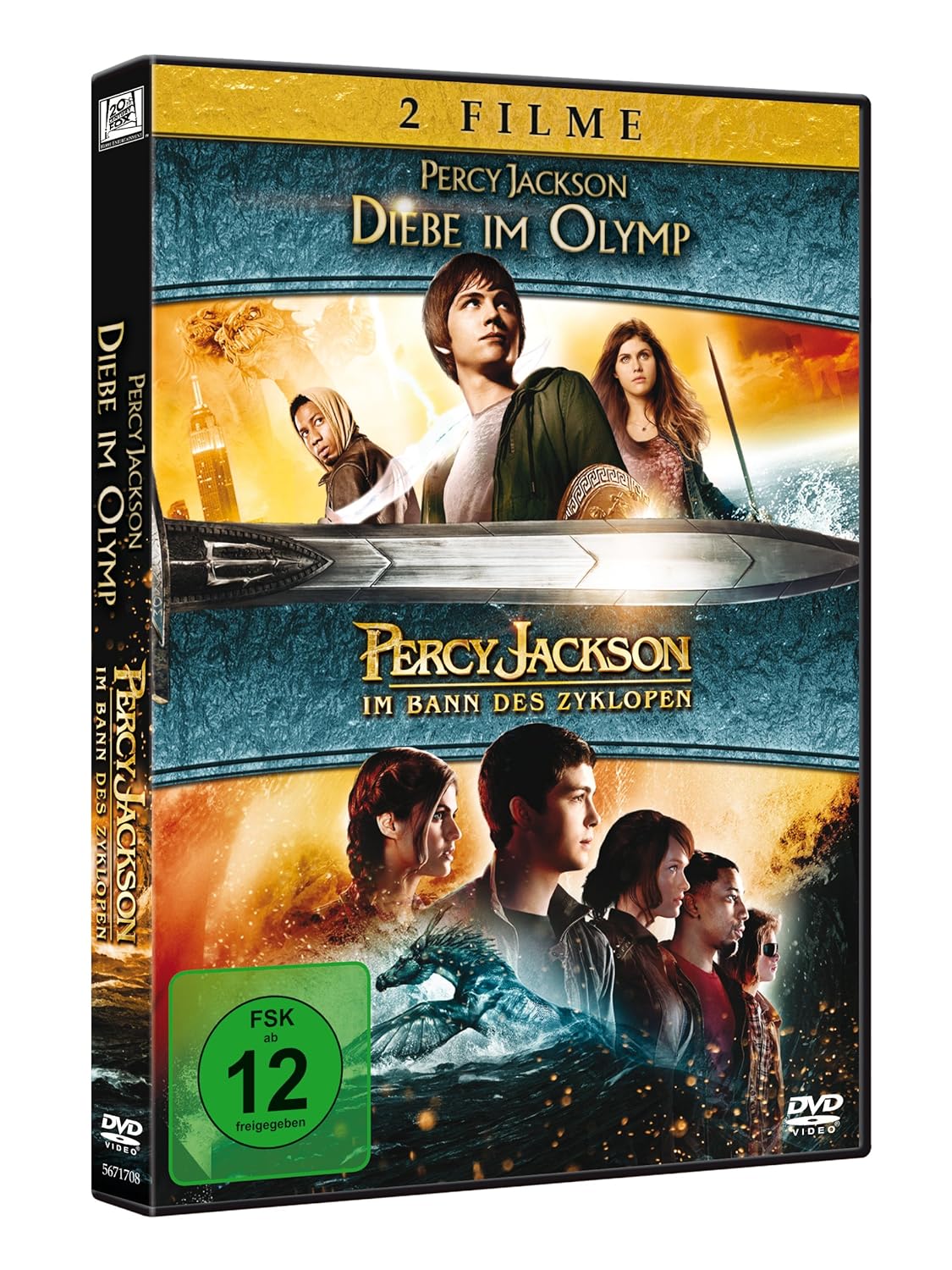 Percy Jackson – Diebe im Olymp/Percy Jackson – Im Bann des Zyklopen [2 DVDs]