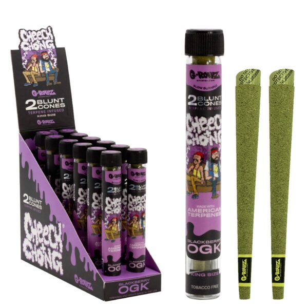G-Rollz Cheech & Chong 2x Terpene Infused Blunt Cones 'Blackberry OGK' – Bild 3